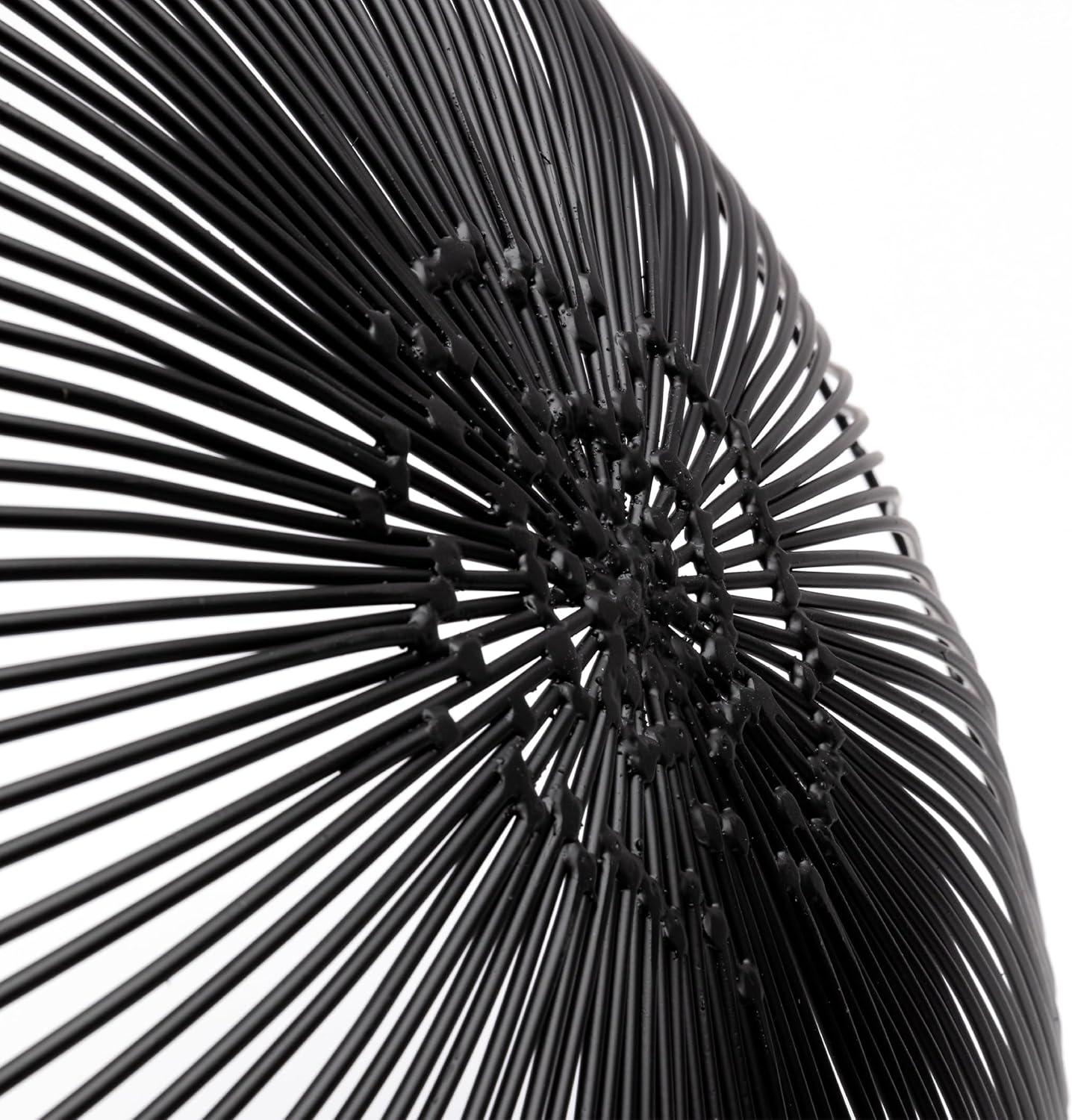 imageHome Decor Fruit Bowl  Metal sculptures interior accessories by Antonino Sciortino  Oval Iron Kitchen Basket  Modern House Decor or Kitchen Storage for Counter and Table bread basket blackBlack