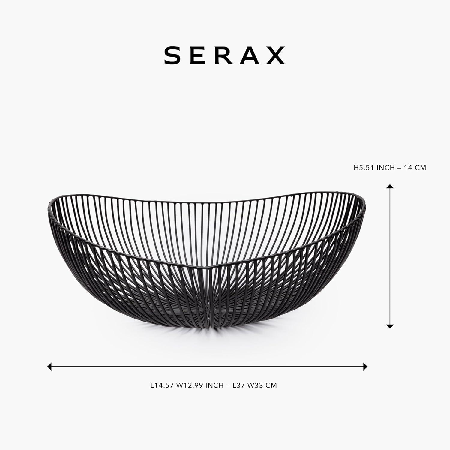 imageHome Decor Fruit Bowl  Metal sculptures interior accessories by Antonino Sciortino  Oval Iron Kitchen Basket  Modern House Decor or Kitchen Storage for Counter and Table bread basket blackBlack