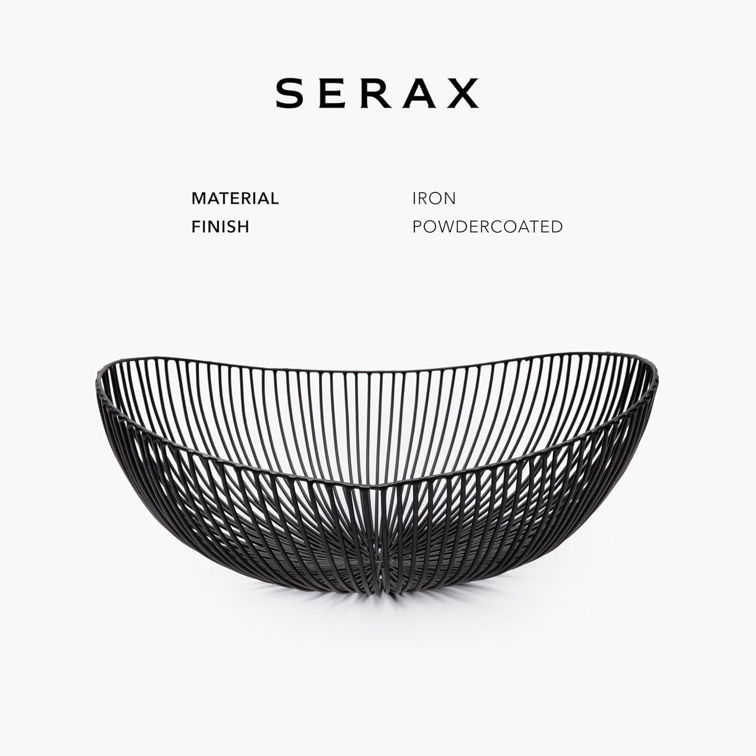 imageHome Decor Fruit Bowl  Metal sculptures interior accessories by Antonino Sciortino  Oval Iron Kitchen Basket  Modern House Decor or Kitchen Storage for Counter and Table bread basket blackBlack