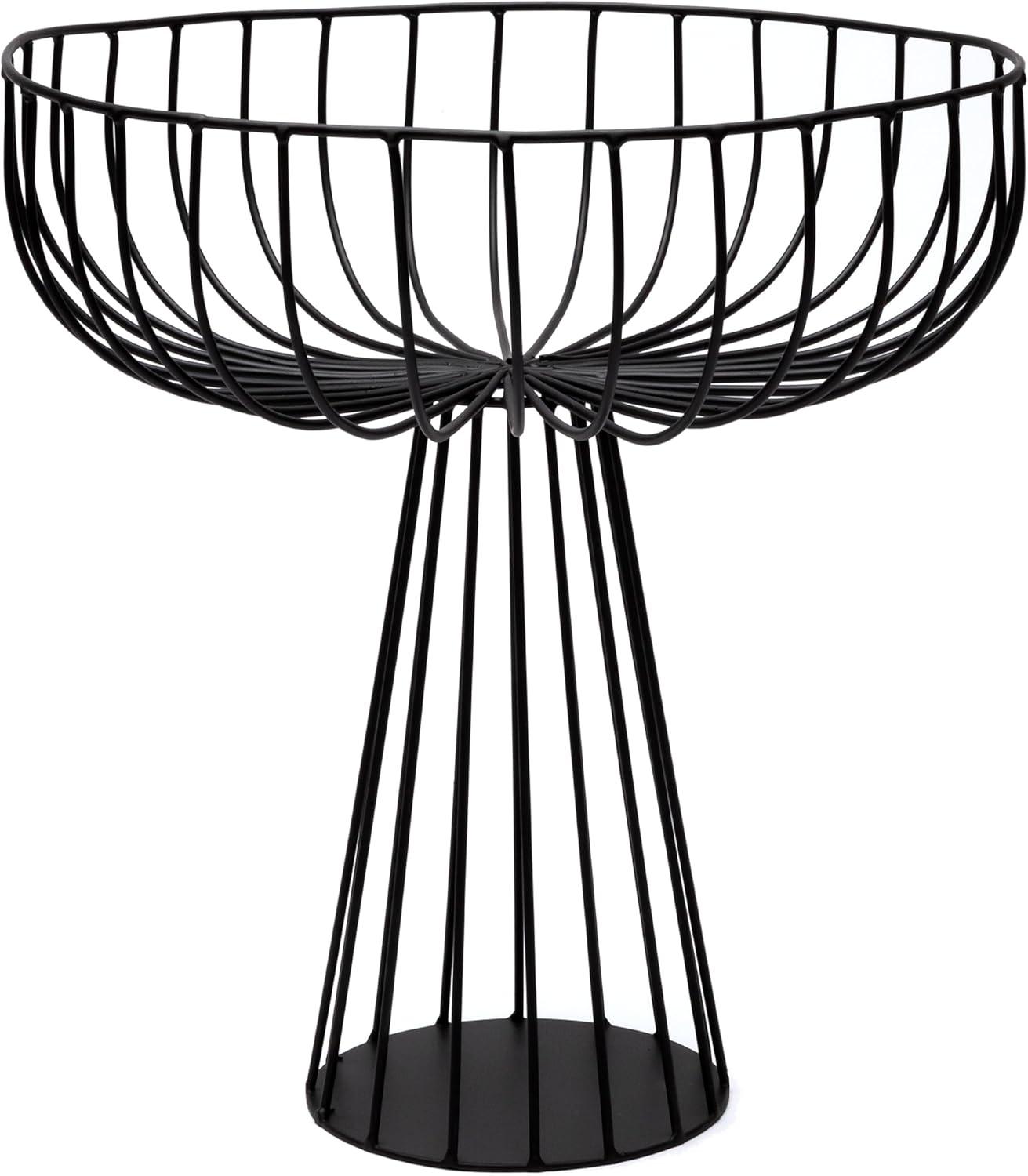 imageHome Decor Fruit Bowl  Metal sculptures interior accessories by Antonino Sciortino  Oval Iron Kitchen Basket  Modern House Decor or Kitchen Storage for Counter and Table bread basket blackBlack