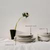 image12Piece Dinnerware Set for 4  La Mre tableware by Marie Michielssen  4 white Dinner Plates 4 Small Plates 4 Bowls  Stoneware Home Kitchen Essentials Sets  Dishware and Dishes