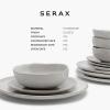 image12Piece Dinnerware Set for 4  La Mre tableware by Marie Michielssen  4 white Dinner Plates 4 Small Plates 4 Bowls  Stoneware Home Kitchen Essentials Sets  Dishware and Dishes