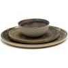 image12Piece Dinnerware Set for 4  Surface tableware by Sergio Herman  4 Indi Gray Small Plates 4 Plates 4 Pasta Bowls  Stoneware Home Kitchen Essentials Sets  Dishware and Dishes