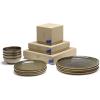 image12Piece Dinnerware Set for 4  Surface tableware by Sergio Herman  4 Indi Gray Small Plates 4 Plates 4 Pasta Bowls  Stoneware Home Kitchen Essentials Sets  Dishware and Dishes