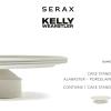 imageCake Stand  Dune Tableware Accessories by Kelly Wearstler  XL Porcelain White Cake Stand  Farmhouse Kitchen and Dinnerware Sets for Home Family Party
