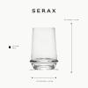 imageDune glasses  Dune glassware by Kelly Wearstler  Clear Glass Tumbler Cups without Lids  Home Essentials Cocktail Glasses  Suitable for Whisky Beer Juice Water Whisky glassLarge