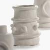 imageFlower Vase  Marie by Marie Michielssen  Set of 6  White Stoneware Home Decor Living Room for Coffee Table or Kitchen  Modern Entryway Table Decor or for Shelves  Unique Centerpiece Vases