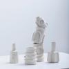imageFlower Vase  Marie by Marie Michielssen  Set of 6  White Stoneware Home Decor Living Room for Coffee Table or Kitchen  Modern Entryway Table Decor or for Shelves  Unique Centerpiece Vases