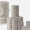 imageFlower Vase  Marie by Marie Michielssen  Set of 6  White Stoneware Home Decor Living Room for Coffee Table or Kitchen  Modern Entryway Table Decor or for Shelves  Unique Centerpiece Vases