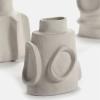 imageFlower Vase  Marie by Marie Michielssen  Set of 6  White Stoneware Home Decor Living Room for Coffee Table or Kitchen  Modern Entryway Table Decor or for Shelves  Unique Centerpiece Vases