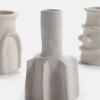 imageFlower Vase  Marie by Marie Michielssen  Set of 6  White Stoneware Home Decor Living Room for Coffee Table or Kitchen  Modern Entryway Table Decor or for Shelves  Unique Centerpiece Vases