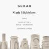 imageFlower Vase  Marie by Marie Michielssen  Set of 6  White Stoneware Home Decor Living Room for Coffee Table or Kitchen  Modern Entryway Table Decor or for Shelves  Unique Centerpiece Vases