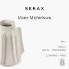 imageFlower Vase  Marie by Marie Michielssen  White Stoneware Home Decor Living Room for Coffee Table Kitchen Decorations  Modern Entryway Table Decor or for Shelves  Unique Centerpiece Vases SVase S