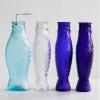 imageGlass Water Pitcher  Fish ampamp Fish glassware by Paola Navone  Wine Carafe Decanter 2874 fl oz  Clear Bottle Container for hot and cold Drinks  Beverage Dispenser for Fridge  Suitable as VaseCarafe Light Blue