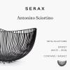 imageHome Decor Fruit Bowl  Metal sculptures interior accessories by Antonino Sciortino  Oval Iron Kitchen Basket  Modern House Decor or Kitchen Storage for Counter and Table bread basket blackBlack