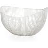 imageHome Decor Fruit Bowl  Metal sculptures interior accessories by Antonino Sciortino  Oval Iron Kitchen Basket  Modern House Decor or Kitchen Storage for Counter and Table bread basket blackWhite