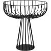 imageHome Decor Fruit Bowl  Metal sculptures interior accessories by Antonino Sciortino  Oval Iron Kitchen Basket  Modern House Decor or Kitchen Storage for Counter and Table bread basket blackBlack