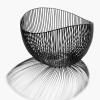 imageHome Decor Fruit Bowl  Metal sculptures interior accessories by Antonino Sciortino  Oval Iron Kitchen Basket  Modern House Decor or Kitchen Storage for Counter and Table bread basket blackBlack