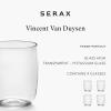 imageLarge Drinking Glasses Set of 4  Passepartout glassware by Vincent Van Duysen  Clear Water Glass Cups without Lids  Home Essentials Kitchen  Suitable for Beer Juice CoffeeLarge