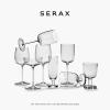 imageLarge Drinking Glasses Set of 4  Passepartout glassware by Vincent Van Duysen  Clear Water Glass Cups without Lids  Home Essentials Kitchen  Suitable for Beer Juice CoffeeLarge