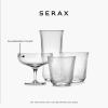 imageLongdrink Drinking Glasses Set of 4  Inku Glassware by Sergio Herman  Clear Ribbed Water Glass Cups without Lids  Home Essentials Kitchen Set  Beer Juice  Coffee AccessoriesChampagne