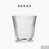 imageLongdrink Drinking Glasses Set of 4  Inku Glassware by Sergio Herman  Clear Ribbed Water Glass Cups without Lids  Home Essentials Kitchen Set  Beer Juice  Coffee AccessoriesWhisky