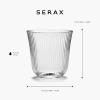 imageLongdrink Drinking Glasses Set of 4  Inku Glassware by Sergio Herman  Clear Ribbed Water Glass Cups without Lids  Home Essentials Kitchen Set  Beer Juice  Coffee AccessoriesWhisky