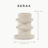 imageMolly Candle Holder  OffWhite Stoneware with Matte Finish  Set of 3  Modern Home Decor for Living Room ampamp Table  Mix ampamp Match Decorative Set 0302