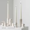 imageMolly Candle Holder  OffWhite Stoneware with Matte Finish  Set of 3  Modern Home Decor for Living Room ampamp Table  Mix ampamp Match Decorative Set 0302