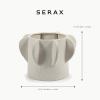 imageMolly Flower Pot  OffWhite Stoneware with Matte Finish  Modern Home Decor for Living Room ampamp Table  Indoor Planter for Houseplants LargeLarge