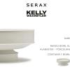 imageRaised Bowl  Dune tableware accessories by Kelly Wearstler  XL porcelain white bowl  Farmhouse Kitchen and Dinnerware Sets for Home Family Party