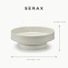imageRaised Bowl  Dune tableware accessories by Kelly Wearstler  XL porcelain white bowl  Farmhouse Kitchen and Dinnerware Sets for Home Family Party