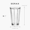 imageSet of 4 Longdrink Drinking Glasses  Surface glassware by Sergio Herman  Clear Water Glass Cups without Lids  Home Essentials Kitchen Set  Suitable for Beer Juice CoffeeLarge