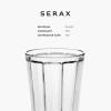 imageSet of 4 Longdrink Drinking Glasses  Surface glassware by Sergio Herman  Clear Water Glass Cups without Lids  Home Essentials Kitchen Set  Suitable for Beer Juice CoffeeMedium