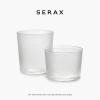 imageSmall Drinking Glasses Set of 4  La Nouvelle Table glassware by Merci  Ribbed Clear Water Glass Cups without Lids  Home Essentials Kitchen Set  Suitable for Beer Juice  Coffee AccessoriesSmall Glasses