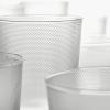 imageSmall Drinking Glasses Set of 4  La Nouvelle Table glassware by Merci  Ribbed Clear Water Glass Cups without Lids  Home Essentials Kitchen Set  Suitable for Beer Juice  Coffee AccessoriesLarge Glasses