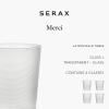 imageSmall Drinking Glasses Set of 4  La Nouvelle Table glassware by Merci  Ribbed Clear Water Glass Cups without Lids  Home Essentials Kitchen Set  Suitable for Beer Juice  Coffee AccessoriesLarge Glasses
