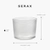 imageSmall Drinking Glasses Set of 4  La Nouvelle Table glassware by Merci  Ribbed Clear Water Glass Cups without Lids  Home Essentials Kitchen Set  Suitable for Beer Juice  Coffee AccessoriesSmall Glasses