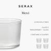 imageSmall Drinking Glasses Set of 4  La Nouvelle Table glassware by Merci  Ribbed Clear Water Glass Cups without Lids  Home Essentials Kitchen Set  Suitable for Beer Juice  Coffee AccessoriesSmall Glasses