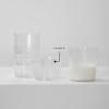 imageSmall Drinking Glasses Set of 4  La Nouvelle Table glassware by Merci  Ribbed Clear Water Glass Cups without Lids  Home Essentials Kitchen Set  Suitable for Beer Juice  Coffee AccessoriesSmall Glasses