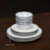 imageWhite Dinner Plates  Inku Tableware by Sergio Herman  Dishes Set for 4  Stoneware Microwave Safe Plates  Dish Set  Farmhouse Kitchen and Dinnerware Sets  Luxury Family and PartyWhite