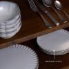 imageWhite Dinner Plates  Inku Tableware by Sergio Herman  Dishes Set for 4  Stoneware Microwave Safe Plates  Dish Set  Farmhouse Kitchen and Dinnerware Sets  Luxury Family and PartyWhite
