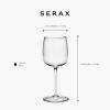 imageWhite Wine Glasses Set of 4  Passepartout glassware by Vincent Van Duysen  Transparent Drinking Glasses  Glass Cups with Clear Stem  Champagne Flutes and Water Goblets  KitchenRed Wine Glasses
