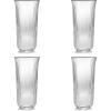 imageLongdrink Drinking Glasses Set of 4  Inku Glassware by Sergio Herman  Clear Ribbed Water Glass Cups without Lids  Home Essentials Kitchen Set  Beer Juice  Coffee AccessoriesLongdrink