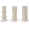 imageMolly Candle Holder  OffWhite Stoneware with Matte Finish  Set of 3  Modern Home Decor for Living Room ampamp Table  Mix ampamp Match Decorative Set 0303