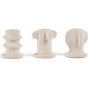 imageMolly Candle Holder  OffWhite Stoneware with Matte Finish  Set of 3  Modern Home Decor for Living Room ampamp Table  Mix ampamp Match Decorative Set 0302