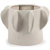 imageMolly Flower Pot  OffWhite Stoneware with Matte Finish  Modern Home Decor for Living Room ampamp Table  Indoor Planter for Houseplants LargeLarge