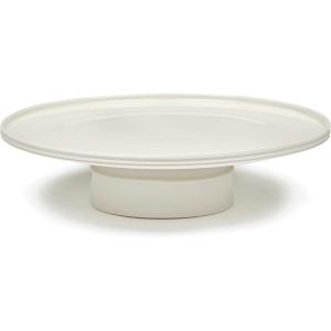 imageCake Stand  Dune Tableware Accessories by Kelly Wearstler  XL Porcelain White Cake Stand  Farmhouse Kitchen and Dinnerware Sets for Home Family Party