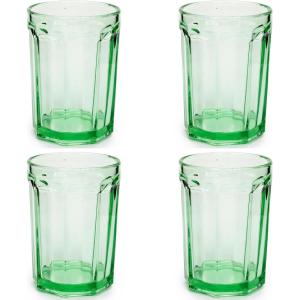 imageDrinking Glasses Set of 4  Fish ampamp Fish glassware by Paola Navone  744 FL oz Clear Green Water Glass Cups without Lids  Home Essentials Kitchen Set  Drinks Juice CoffeeLarge