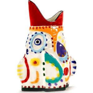 imageFlower Vase  Sicily by Ottolenghi  Colorful Head Stoneware Home Decor Living Room for Coffee Table Kitchen Decorations  Modern Entryway Table Decor or for Shelves  Unique Centerpiece VasesLow Fish